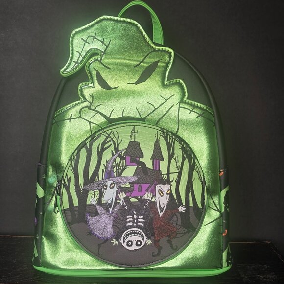 NWT Loungefly The Nightmare Before Christmas Oogie Boogie Metallic mini backpack - Picture 1 of 3